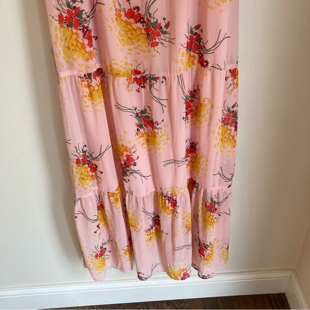 J. Crew Mercantile Women’s floral boho prairie maxi pink dress size 4 - NWOT! - Picture 7 of 12